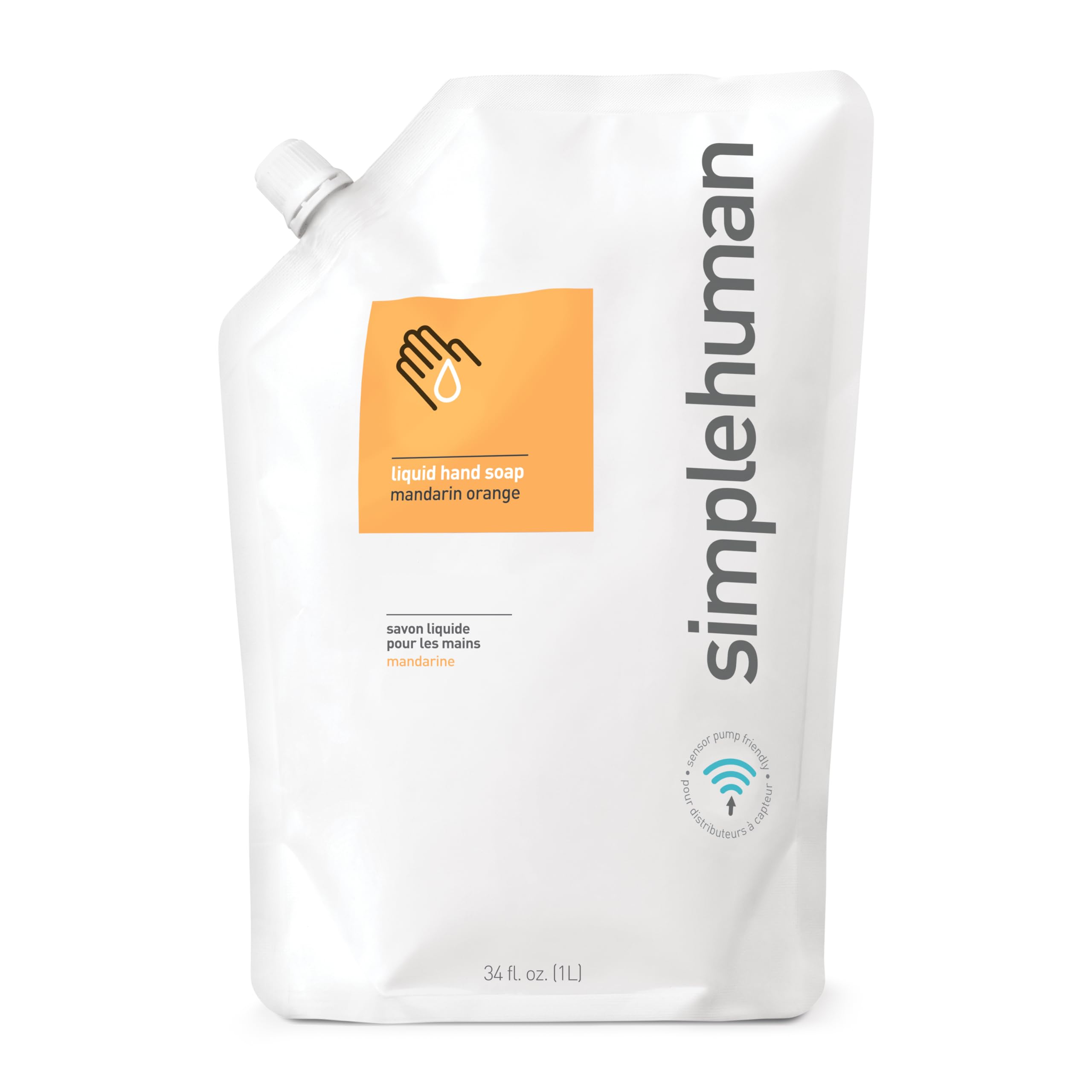 Simplehuman Baseling simplehuman Mandarin Orange Moisturizing Liquid Hand Soap Refill Pouch ...