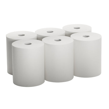 VONDREHLE High Capacity Paper Towels Compatible with enMotion Dispensers, 10" x 800' Roll, White, 6 Rolls