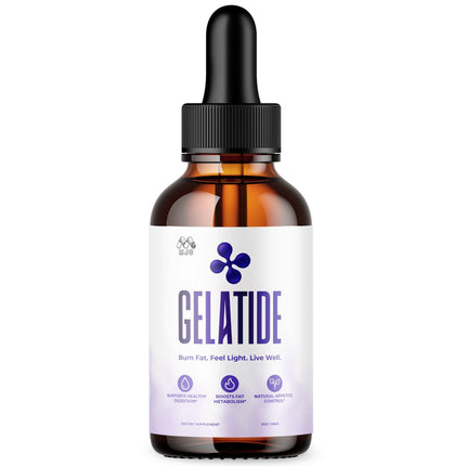 Gelatide Drops, Official Gelatide Health Support Formula with All Natural Ingredients, Advanced Active Lifestyle Support Supplement Maximum Strength Vitamin Formula for Women and Men (30 Servings)