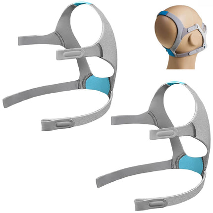 LALASTAR 2-Pack Replacement Headgear Strap for N20 Nasal Pillow CPAP Mask, CPAP Headgear Compatible with N20, Adjustable Headband (Headgear ONLY) Medium Size