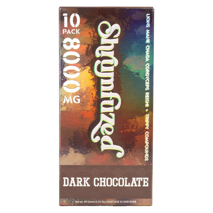 Shrumfuzed Shrumfuzed - Proprietary Nootropic Gummy 8000mg - Lion's Mane, Reishi, Chaga, and Cordycep Nootropic Mushroom Blend (10, Dark Chocolate)