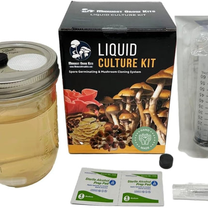 Premium Liquid Culture Kit Easy Spore Germinating & Mushroom Cloning System