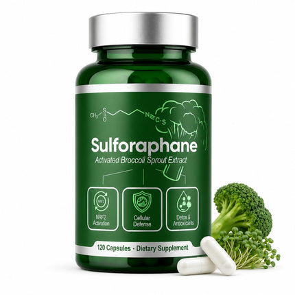QDXHAYC Sulforaphane Broccoli Sprout Supplement, 120 Capsules
