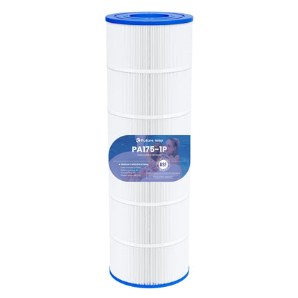Future Way C1750 Pool Filter Cartridge Replacement for Hayward C1750, Replace for Hayward CX1750RE, Pleatco PA175, Unicel C-8417, Filbur FC-1294, 175 sq. ft