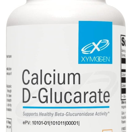 XYMOGEN Calcium D-Glucarate - Supports Endocrine Health & Liver Detox Pathways - Vegan, Gluten-Free & Non-GMO - 90 Capsules
