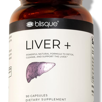 Blisque – Liver Complex Supplement to Detox, Cleanse, and Repair the Liver | Doctor Approved | Natural Ingredients | Milk Thistle, Dandelion, and Burdock Root | 90 Capsule Pills