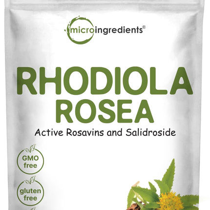 Rhodiola Rosea Root Extract, 50g Powder | Adaptogenic Herb Based Supplement with Active Rosavins & Salidrosides | Supports Energy & Relaxation | No GMOs, Filler Free
