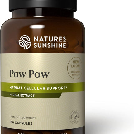 Nature's Sunshine Paw Paw Cell-Reg, 180 Capsules | Contains over 50 Acetogenins to Modulate ATP Production and Blood Supply
