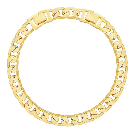 KissYan Gold Ankle Bracelets for Women, 14K Gold Plated Cuban Anklets (08G)