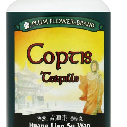 Coptis Teapills (Huang Lian Su Wan), 200 ct, Plum Flower
