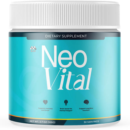 Neo Vital Powder, Official NeoVital Powder Mixture with All Natural Ingredients, Advanced Formula Health and Overall Wellness Support with Maximum Strength Healthy Lifestyle Multivitamin (30 Servings)