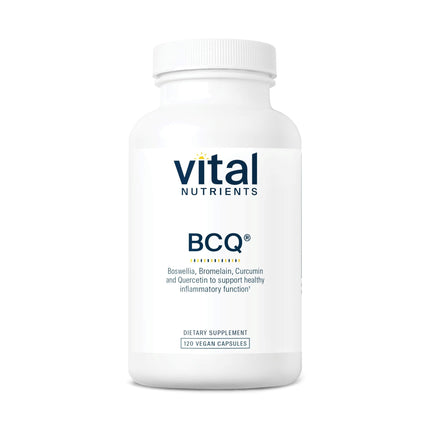 Vital Nutrients BCQ | Vegan Boswellia, Bromelain, Curcumin & Quercetin Supplement | Joint Support Supplement | Supports Sinus & Digestive Health | Gluten, Dairy, Soy Free | 60 Capsules