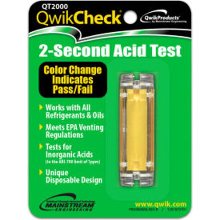 QwikProducts QT2000 Check Acid Test Kit Yellow