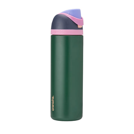 Owala FreeSip Insulated Stainless Steel Water Bottle with Straw for Sports and Travel, BPA-Free Sports Water Bottle, 24 oz, Blue/Green Forest Fairy