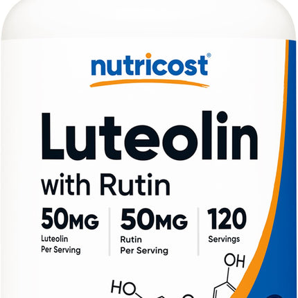 Nutricost Luteolin with Rutin Complex 100mg (50mg Luteolin, 50mg Rutin) 120 Capsules - Vegetarian, Non-GMO, Gluten Free