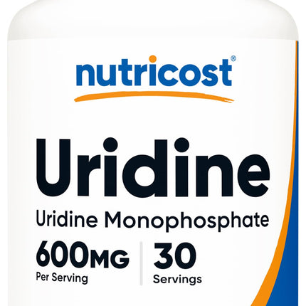 Nutricost Uridine Monophosphate (UMP) 60 Capsules, 600 mg per Serving - Vegan, 30 Servings