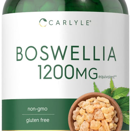 Carlyle Boswellia Extract Capsules | 250 Count | Boswellia Serrata Complex with Black Pepper Extract | Non-GMO, Gluten Free Supplement