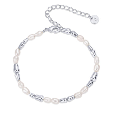 PAVOI Beaded Bracelet, 18K Gold Plated, Yellow Gold, Pearl