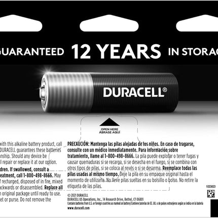 DURACELL Coppertop AAA Batteries with Power Boost Ingredients, Triple A Batteries and Long-Lasting Power, Alkaline AAA Battery for Household and Office Devices