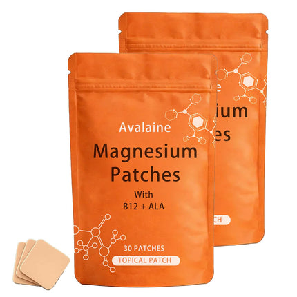 Gengyve Avalaine Magnesium Patches, Magnesium Patches, with Magnesium Chloride, Folic Acid, Vitamin B12 & Alpha-Lipoic Acid, Relaxes Muscles for deep, restful Sleep 60 Patches