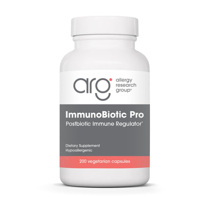 Allergy Research Group ImmunoBiotic Pro - Supports Immune System & Gut Barrier Function - Postbiotic Immune Regulator with Lactobacillus Rhamnosus Lysate - 66 Servings - 200 Capsules
