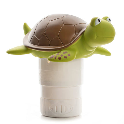 XY-WQ Chlorine Floater, Floating Pool Chlorine Dispenser (Turtle), Fits 1 and 3 Inch Tablets for Large and Small Pools, Hot Tub, Spa