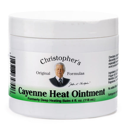 Christopher's Original Formulas Cayenne Heat Ointment, Warming Herbal Topical for Discomfort & Circulation, 4 fl oz