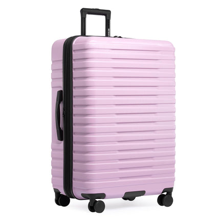 U.S. Traveler Boren Expandable Hardside Rugged Travel Luggage with 8 Spinner Wheels, Lavender, Checked-Large 30-Inch