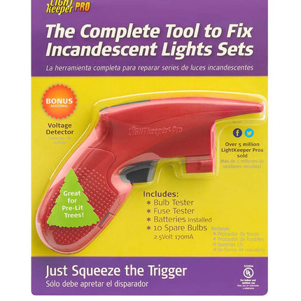 Quick Fix Incandescent Christmas Holiday Light Set Repair Tool - UL Listed