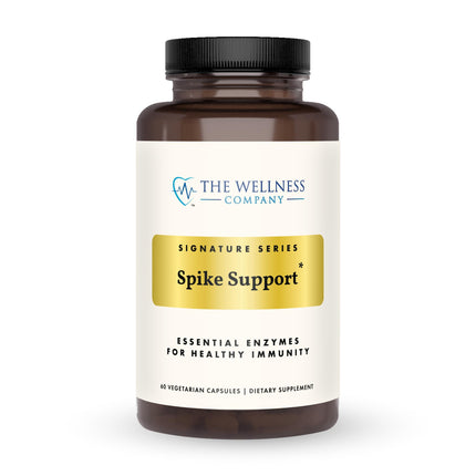The Wellness Company Spike Support - Detox, Immune Health, Blood Flow, Anti-Clotting - Nattokinase, Dandelion Root, & Black Sativa | 60ct (1 Month Supply)