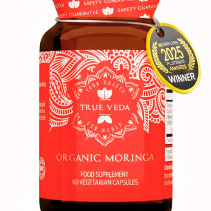 USDA Organic Moringa Capsules | Moringa Organic Pure Tablets | Vegan Premium Herbal Supplement from 10:1 Leaf Extract | Natural Plant-Based Support | 60 Capsules