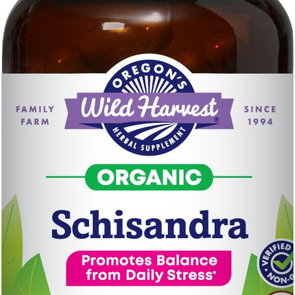 Oregon's Wild Harvest Schisandra Organic Herbal Supplement, 90 Count