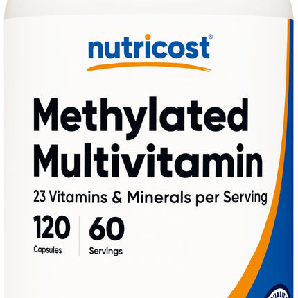 Nutricost Methylated Multivitamin 120 Capsules, 60 Servings - 23 Vitamin & Minerals Per Serving