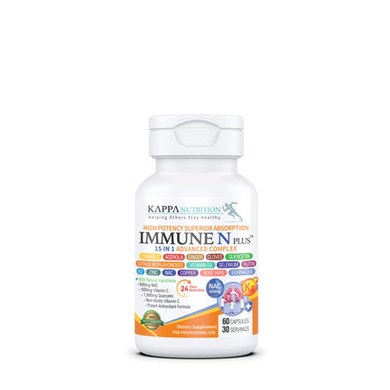(60 Capsules), NAC 600mg, Quercetin 1,000mg, Vitamin C 500mg, Zinc 50mg, Vitamin D3 5,000iu, Selenium, Copper, Acerola, Ginger, Rutin, Citrus Bioflavonoids, Rose Hips, Echinacea, Immune N Plus 15 in 1