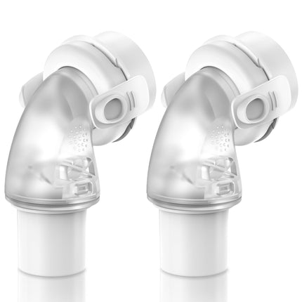 2 Packs Replacement Swivel Elbow Connector for Airfit F20 F30, FSA HSA Eligible, QuiteAir Elbow Quick-Release,Great-Value CPAP Supplies by Medihealer