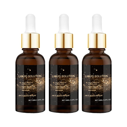 Olavita Face Serum, Liquid Solution anti Aging Serum, Vitamin C & E, Anti Aging Face Tightening, Boost Skin Collagen, Reduce Wrinkles & Plump Skin. 3pcs