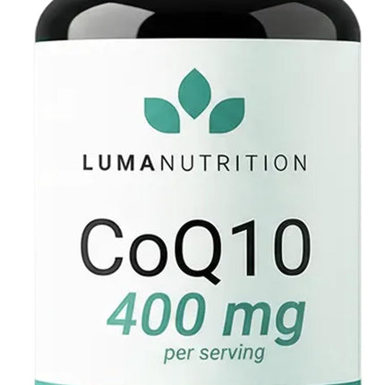 Luma Nutrition CoQ10 400mg Softgels - High-Absorption Coenzyme Q10 - Co Q-10 200mg / 400mg Per Serving - Heart Health - 60 Liquid Softgels