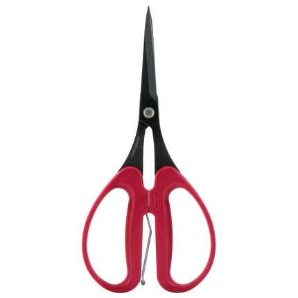 ALLEX Trimming Scissors for Gardening 7" - Japanese Floral Garden Scissors for Plants, Flowers, Herbs - Japanese Stainless Steel Blade with Non-Stick Coating - Spring Loaded Handle - Made in JAPAN