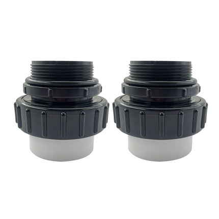 HJSIUTV 21063-200-000 2" MIP x 2" PVC Hi Temp Union Compatible with Pentair Whisperflo and Intelliflo Swimming Pool and Spa Pumps High Temperature Unions (2 pack)