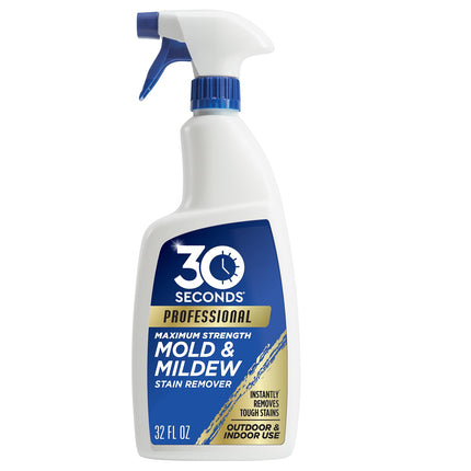 30 SECONDS Pro Mold & Mildew Stain Remover, Scrub-Free Formula, 32 Oz