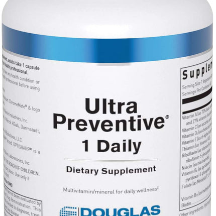 Douglas Laboratories Ultra Preventive 1 Daily | Multivitamin and Mineral Supplement to Support Energy Production, Immune Function, and Overall Health* | 60 Capsules