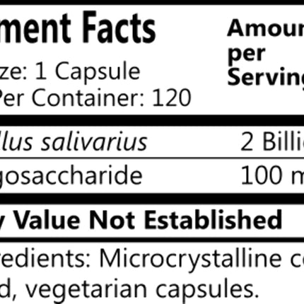 Daily Manufacturing L-Salivarius (Probiotic) 120 Delayed-Release Capsules (Pack of 4) and Pill Box byGeoMetal (480 Capsules Total