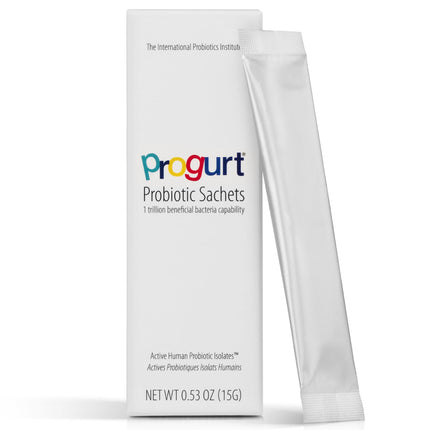 PROGURT Probiotic Sachets 1 Trillion CFU – Human Probiotic Isolate, Shelf Stable Powder – Gut Health, Bloating & Immune Support – Vegan, Gluten Free – 5 Pack