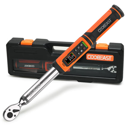 coobeast 3/8 Drive Digital Torque Wrench(1.5-99.5 Ft-lbs./2-135Nm)