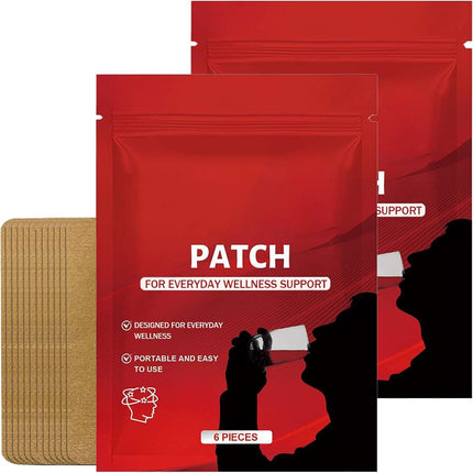 Kunnozz Soberra Patches, Transdermal Wellness Patch with Kudzu Extract, Magnesium, B Vitamins & Milk Thistle, 2 Pack, 12 Patches (2)