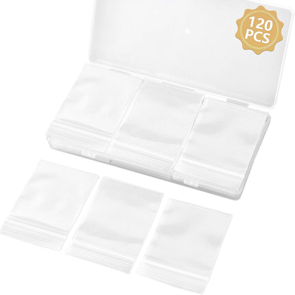 WEGOUP 120 PCS Small Plastic Bags for Jewelry, 2" x 2.76" 2.4 Mil Thick