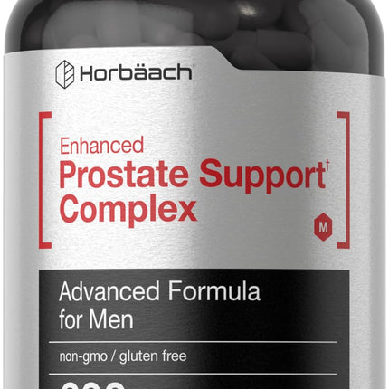 Horbaach Prostate Supplement for Men | 200 Capsules | Advanced Complex with Saw Palmetto, Pygeum, Stinging Nettle | Non-GMO and Gluten Free