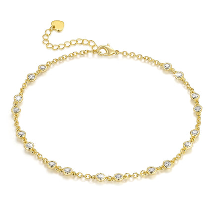 BYBAIZ Gold Anklets for Women 14K Gold Ankle Bracelets for Womens Anklets