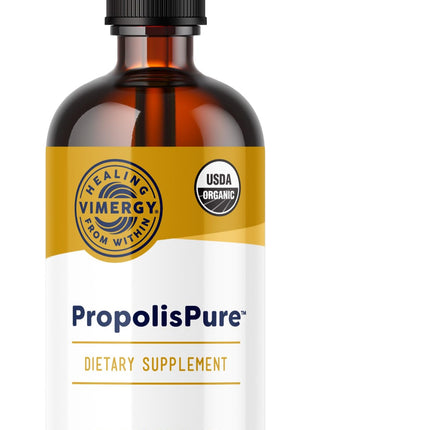 Vimergy PropolisPure® – Supports Immune and Respiratory Health* – Benefits Oral Health* – USDA Certified Organic, Kosher, Paleo-Friendly, Gluten-Free – 115 mL (57 Servings)