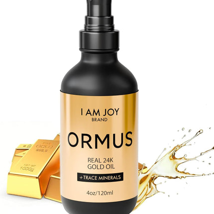 I Am Joy Co. Ormus Gold Oil Monoatomic | Supports Deeper Thought, Intuitive Awareness & Dream Clarity | Rich with Minerals, Platinum, Iridium | Non-Chemical Extraction | 4oz